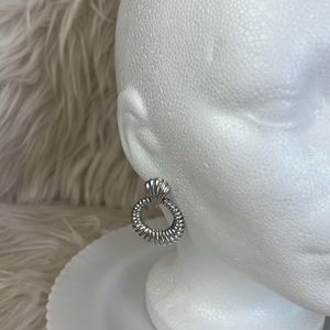 Vintage Sterling Silver Door Knocker Earrings